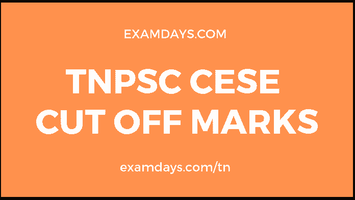 tnpsc cese cut off marks