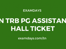 tn trb pg assistant hall ticket