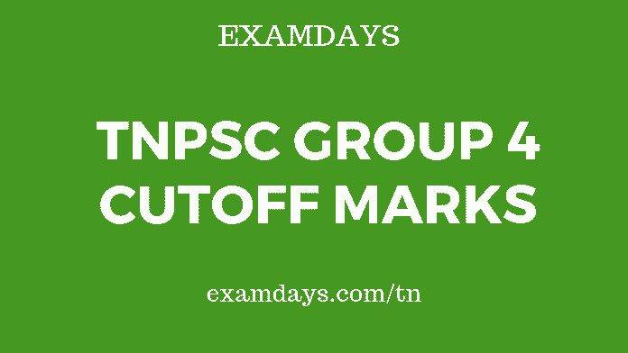 tnpsc group 4 cutoff marks