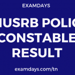 tnusrb police constable result