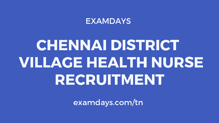 chennai district recruitment