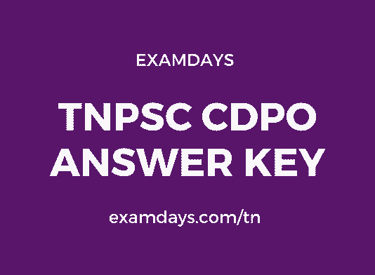 tnpsc cdpo answer key