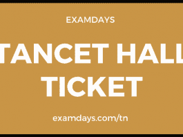 tancet hall ticket