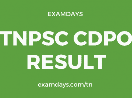 tnpsc cdpo result