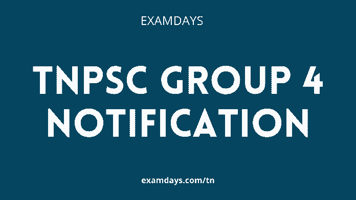 tnpsc group 4 notification
