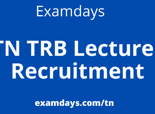 tn trb lecturer recruitment