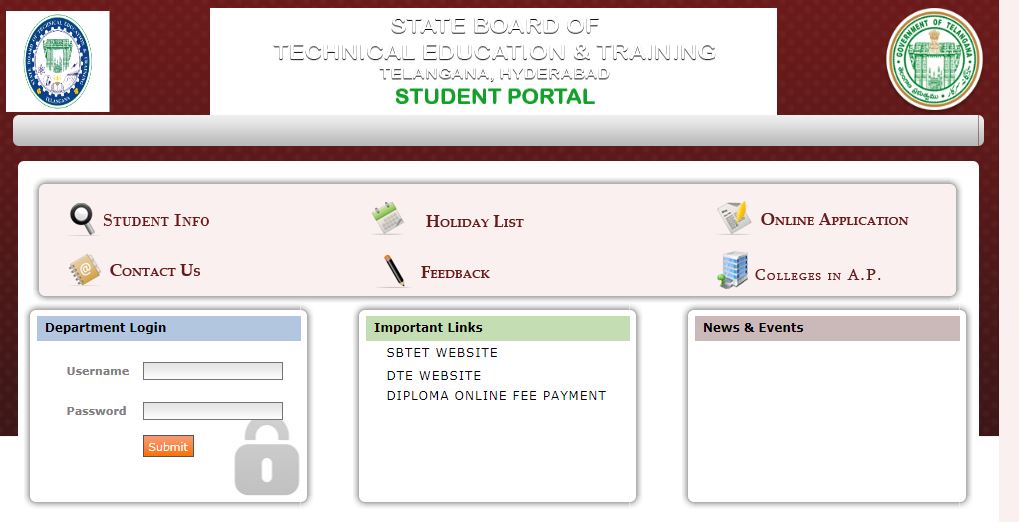 TS SBTET Student Portal