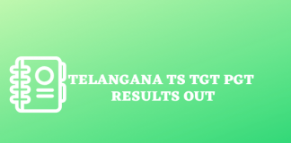 Telangana TS TGT & PGT Results 2018