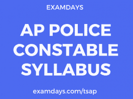 ap police constable syllabus