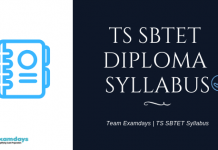 TS SBTET Syllabus 2018