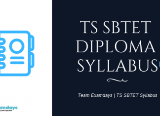 TS SBTET Syllabus 2018