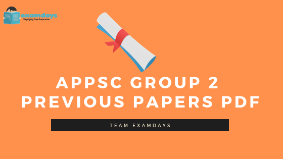 APPSC Group 2 Previous Papers