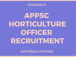 appsc horticulture officer recruitment