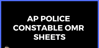 AP Police Constable OMR Sheets