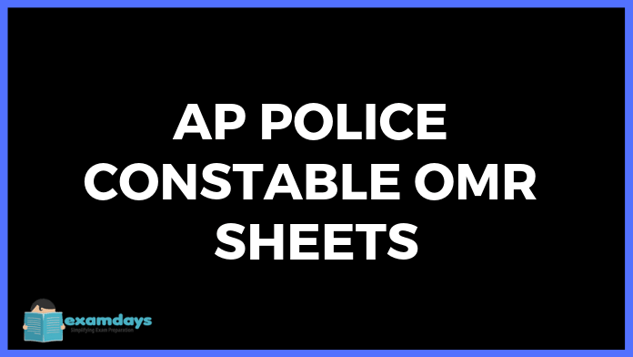 AP Police Constable OMR Sheets