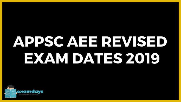 APPSC AEE Exam Dates 2019