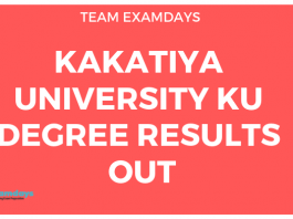 Kakatiya University Degree Results