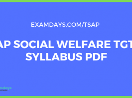 ap social welfare tgt syllabus