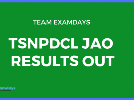 tsnpdcl jao results