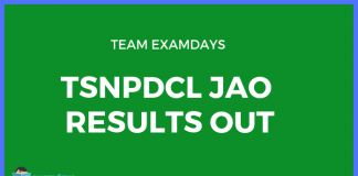 tsnpdcl jao results