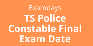 TS Police Constable Final Exam Date