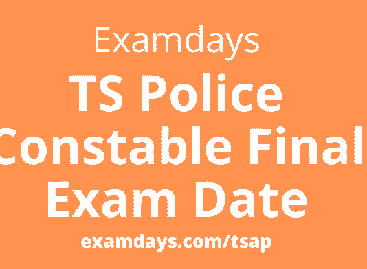 TS Police Constable Final Exam Date