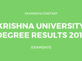 krishna university degree results