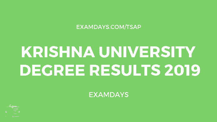 krishna university degree results