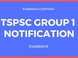 tspsc group 1 notification