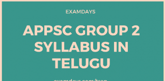 appsc group 2 syllabus