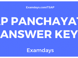 appsc panchayat secretary answer key