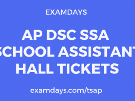 ap dsc school assistant hall tickets