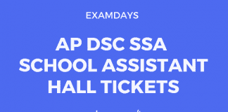 ap dsc school assistant hall tickets