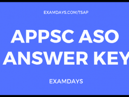 appsc aso answer key