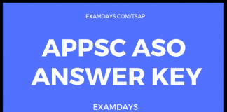 appsc aso answer key