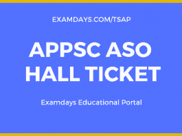 appsc aso hall ticket
