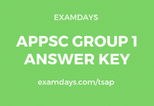 appsc group 1 answer key