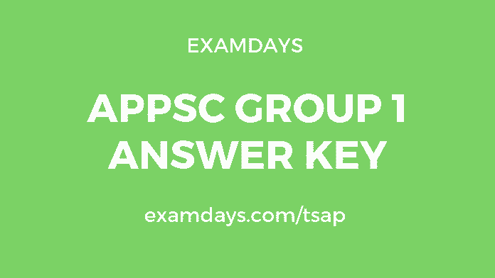 appsc group 1 answer key