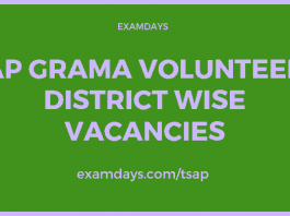 ap grama volunteer district wise vacancies