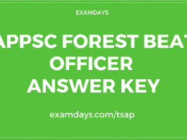 appsc forest beat officer answer key