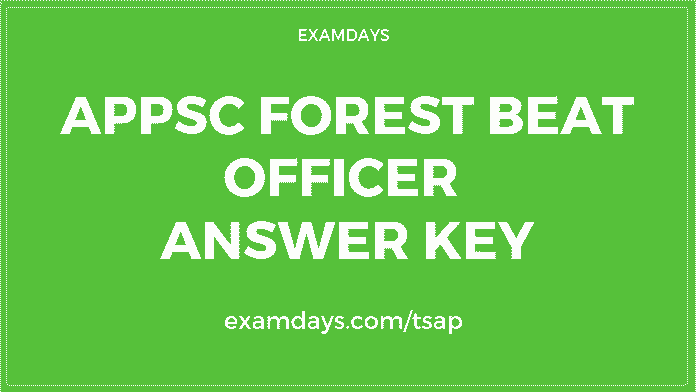 appsc forest beat officer answer key