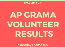ap grama volunteer results
