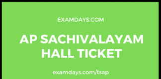 ap sachivalayam hall ticket