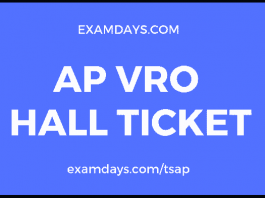 ap vro hall ticket