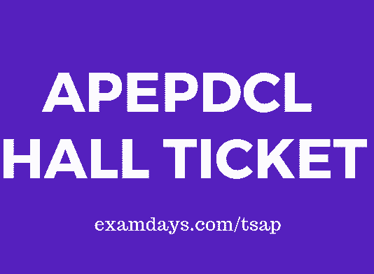 apepdcl hall ticket