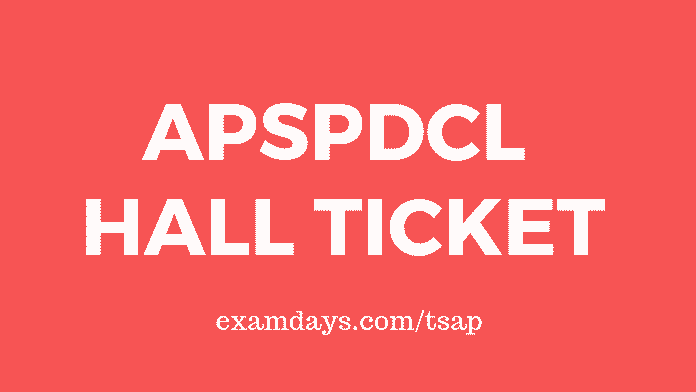 apspdcl hall ticket