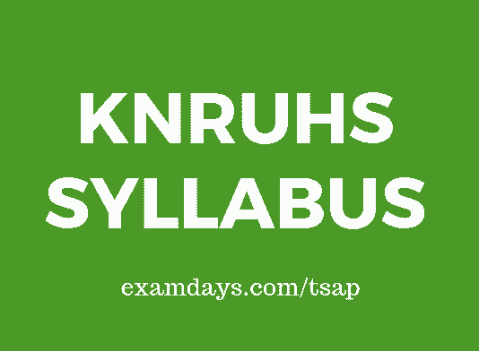 knruhs syllabus