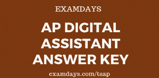 ap digital assistant answer key