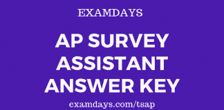 ap survey assistant answer key