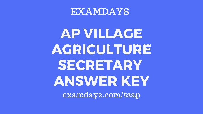 ap village agriculture secretary answer key